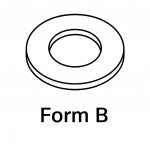 M36 1.3/8 FORM B BRIGHT WASHER 66 OD X 3.0 ZINC(USE A'S)