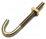 M8 X 100 HOOK BOLT & NUT ZINC PLATED