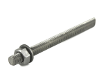 M12 X 160 SPUN GALVD RESIN STUDS C/W NUT/WASHR