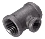 2 X 1 BSPT UNEQ TEE FIG 161R BLACK