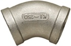 2" BSP 45 DEG EQ ELBOW 316L ST/ST 150LB DIN2999