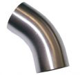 6" 45 DEG DAIRY ELBOW 316L DULL POL 154 OD X 2MM