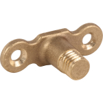 M10 MALE BACK PLATE BRASS