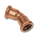 15MM COPPER PRESSFIT 45 DEG ELBOW