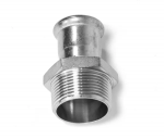 35MM X 1.1/4"BSP PRESS MALE COUPLING 316L