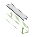 WHITE CLOSURE STRIP 1MTR REF