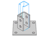 BASE PLATE 41 X 41 OFFSET P2072A